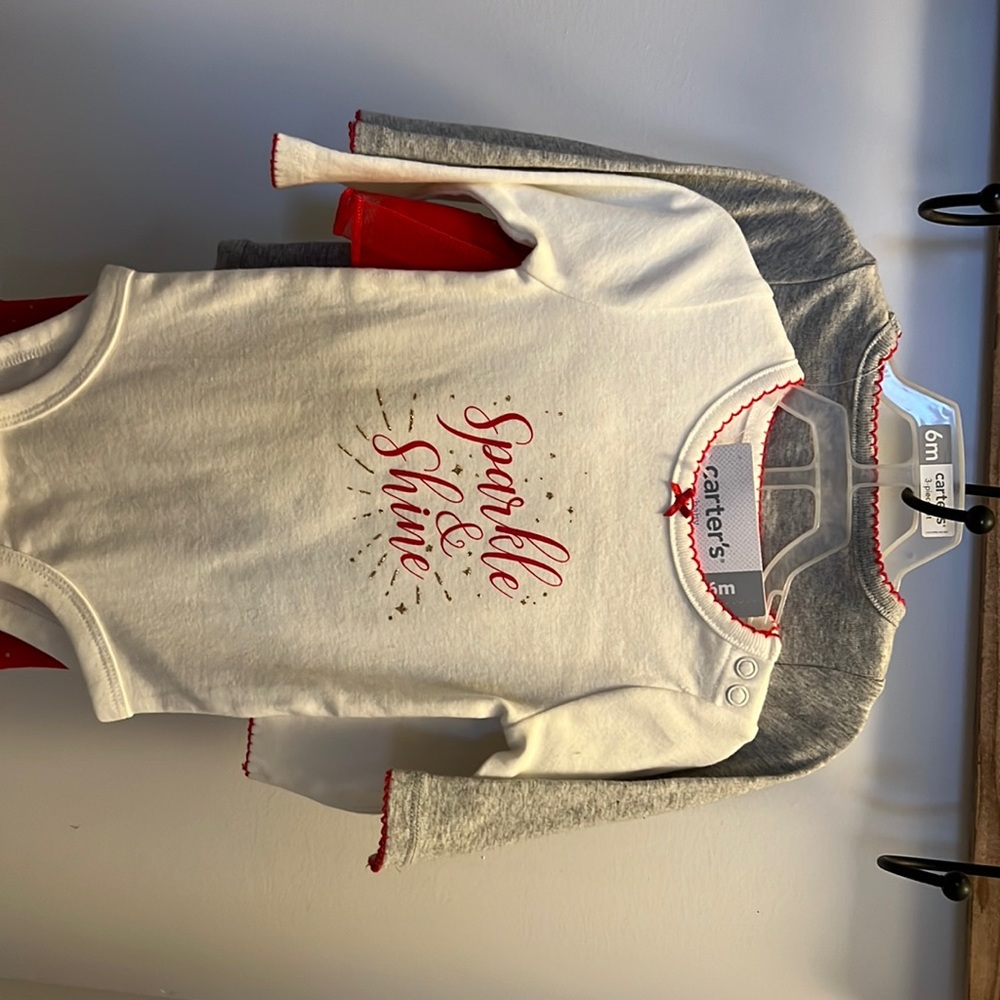 Carter’s Sparkle & Shine 3 piece set, size 6 months